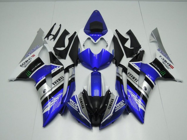 Azul Blanco ENEOS Monster Carenado Moto Yamaha R6 08-16