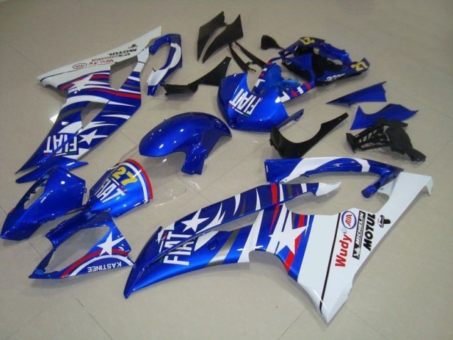Azul Blanco Fiat 27 Rojo Wudy Carenado Moto Yamaha R6 08-16 Azul Blanco Fiat 27 Rojo Wudy Carenado Moto Yamaha R6 08-16