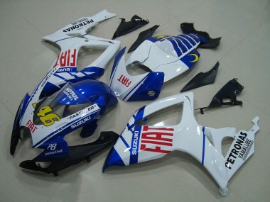 Azul Blanco Fiat 46 Carenado Moto Suzuki GSXR 750 K6 06-07