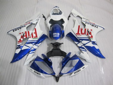 Azul Blanco Fiat Carenado Moto Yamaha R6 06-07
