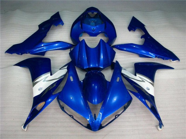 Azul Blanco Inyección Kit Carenado Moto Yamaha R1 04-06 Azul Blanco Inyección Kit Carenado Moto Yamaha R1 04-06