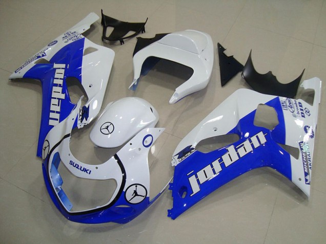 Azul Blanco Jordan Carenado Moto Suzuki GSXR 750 K1 K2 K3 01-03 Azul Blanco Jordan Carenado Moto Suzuki GSXR 750 K1 K2 K3 01-03