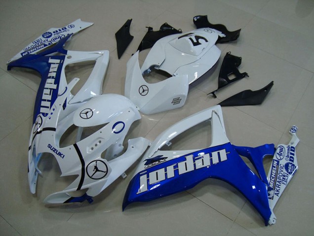 Azul Blanco Jordan Carenado Moto Suzuki GSXR 750 K6 06-07 Azul Blanco Jordan Carenado Moto Suzuki GSXR 750 K6 06-07