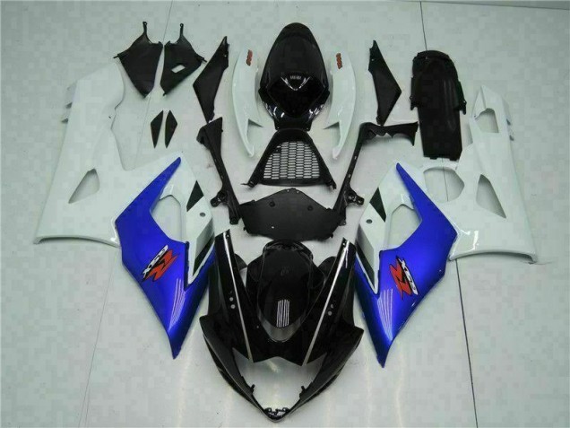 Azul Blanco Kit Carenado ABS Completo Suzuki GSXR 1000 K5 05-06 Azul Blanco Kit Carenado ABS Completo Suzuki GSXR 1000 K5 05-06