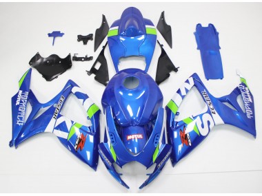Azul Blanco Kit Carenado Moto Suzuki GSXR 600 / 750 K6 06-07