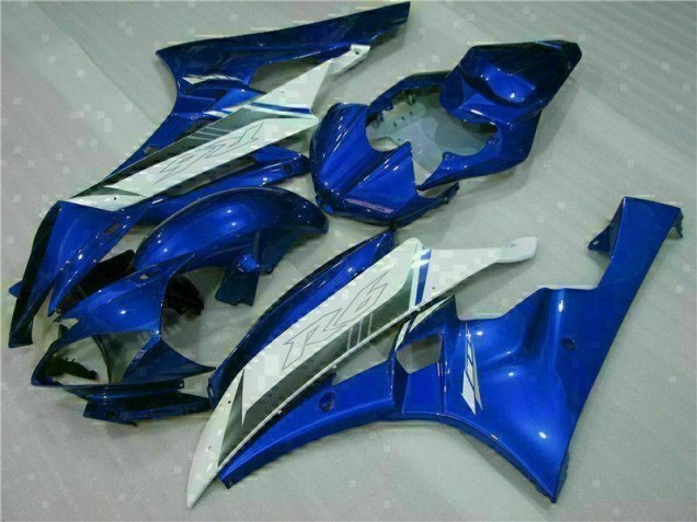 Azul Blanco Kit Completo Carenado Moto Yamaha R6 06-07 Azul Blanco Kit Completo Carenado Moto Yamaha R6 06-07