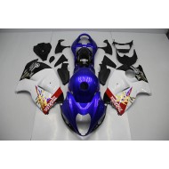 Azul Blanco Kits Completo Carenado Moto Suzuki GSXR 1300 Hayabusa 96-07