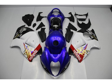 Azul Blanco Kits Completo Carenado Moto Suzuki GSXR 1300 Hayabusa 96-07