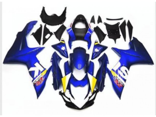 Azul Blanco Moto Plástico Suzuki GSXR 600 / 750 K11 11-21 Azul Blanco Moto Plástico Suzuki GSXR 600 / 750 K11 11-21
