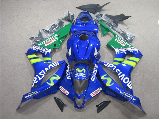 Azul Blanco Movistar Carenado Moto Honda CBR 600 RR 07-08 Azul Blanco Movistar Carenado Moto Honda CBR 600 RR 07-08
