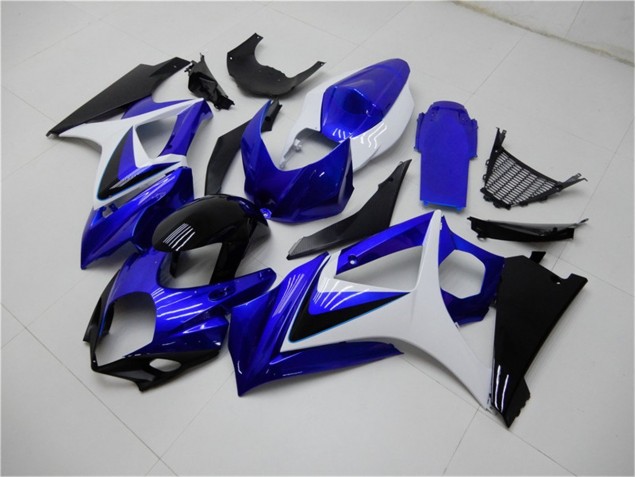 Azul Blanco Negro Carenado Moto Suzuki GSXR 1000 K7 07-08 Azul Blanco Negro Carenado Moto Suzuki GSXR 1000 K7 07-08