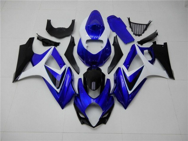Azul Blanco Negro Carenado Moto Suzuki GSXR 1000 K7 07-08 Azul Blanco Negro Carenado Moto Suzuki GSXR 1000 K7 07-08
