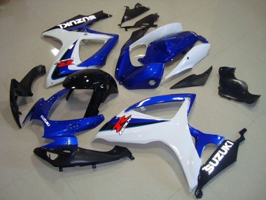 Azul Blanco Negro Carenado Moto Suzuki GSXR 750 K6 06-07