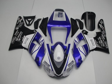 Azul Blanco Negro Carenado Moto Yamaha R1 98-99