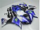 Azul Blanco Negro Kit Carenado Moto Yamaha R1 12-14 Azul Blanco Negro Kit Carenado Moto Yamaha R1 12-14