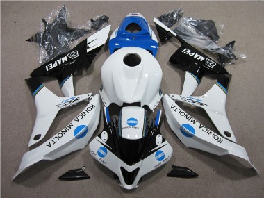 Azul Blanco Negro Konica Minolta MAPEI Carenado Moto Honda CBR 600 RR 07-08