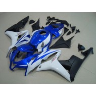 Azul Blanco Negro Mate Carenado Moto Honda CBR 600 RR 07-08