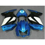 Azul Blanco Negro Ninja ABS Moto Plástica Kawasaki EX250 08-12