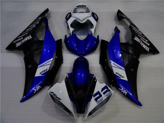 Azul Blanco Negro YEC 23 Carenado Moto Yamaha R6 08-16 Azul Blanco Negro YEC 23 Carenado Moto Yamaha R6 08-16