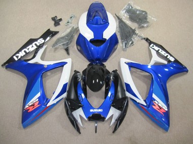Azul Blanco Plástico Moto Suzuki GSXR 600 K6 06-07