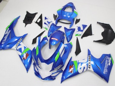 Azul Blanco Verde Carenado Moto Suzuki GSXR 600 / 750 K11 11-21