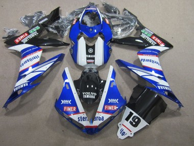 Azul Blanco Volvo Sterilgarda 19 Carenado Moto Yamaha R1 04-06