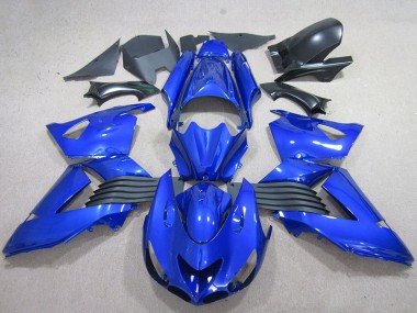 Azul Kit ABS Carenado Motocicleta Kawasaki ZX14R ZZR 1400 06-11