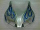 Azul Llama Plata Carenado Moto Honda CBR 1000 RR 06-07