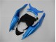 Azul Negro ABS Carenado Motocicleta Kawasaki ZX6R 09-12 Azul Negro ABS Carenado Motocicleta Kawasaki ZX6R 09-12