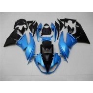 Azul Negro ABS Carenado Motocicleta Kawasaki ZX6R 09-12