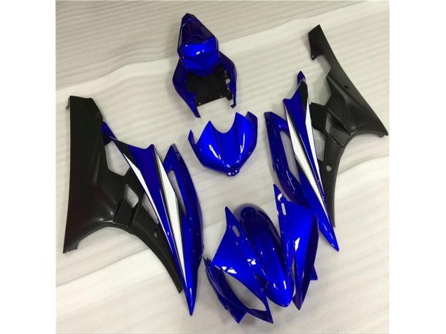 Azul Negro ABS Carenado Motocicleta Yamaha R6 06-07 Azul Negro ABS Carenado Motocicleta Yamaha R6 06-07