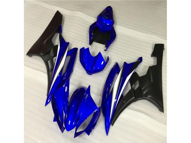 Azul Negro ABS Carenado Motocicleta Yamaha R6 06-07 Azul Negro ABS Carenado Motocicleta Yamaha R6 06-07