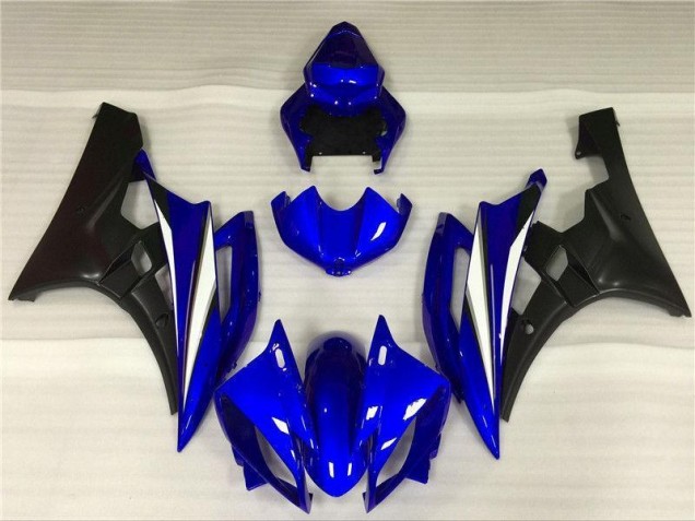 Azul Negro ABS Carenado Motocicleta Yamaha R6 06-07 Azul Negro ABS Carenado Motocicleta Yamaha R6 06-07