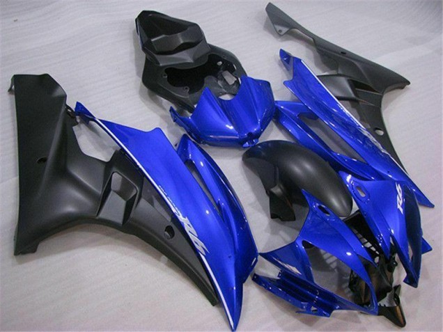 Azul Negro ABS Moto Plástico Yamaha R6 06-07 Azul Negro ABS Moto Plástico Yamaha R6 06-07