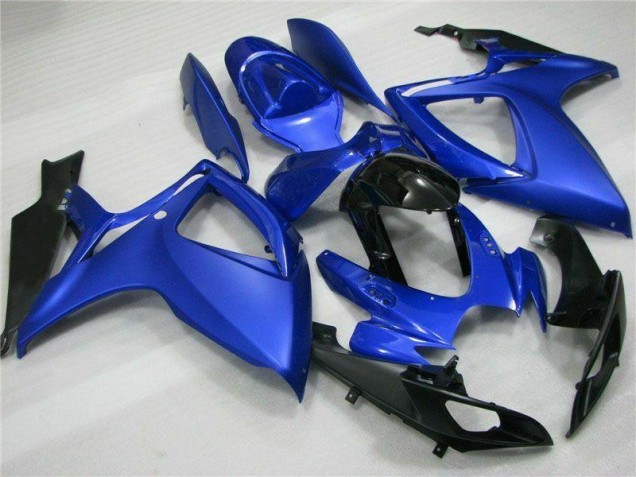 Azul Negro ABS Moto Plásticos Suzuki GSXR 600 / 750 K6 06-07 Azul Negro ABS Moto Plásticos Suzuki GSXR 600 / 750 K6 06-07