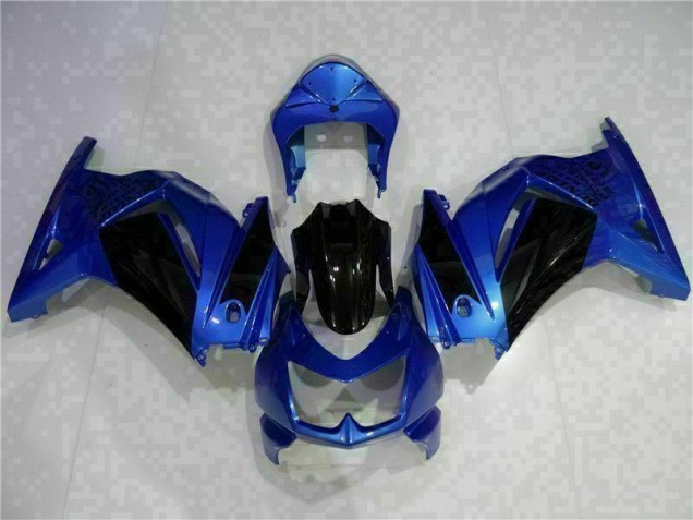 Azul Negro Carenado Moto Kawasaki EX250 08-12 Azul Negro Carenado Moto Kawasaki EX250 08-12