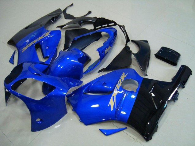 Azul Negro Carenado Moto Kawasaki ZX12R 00-01