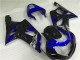 Azul Negro Carenado Moto Suzuki GSXR 1000 K1 00-02