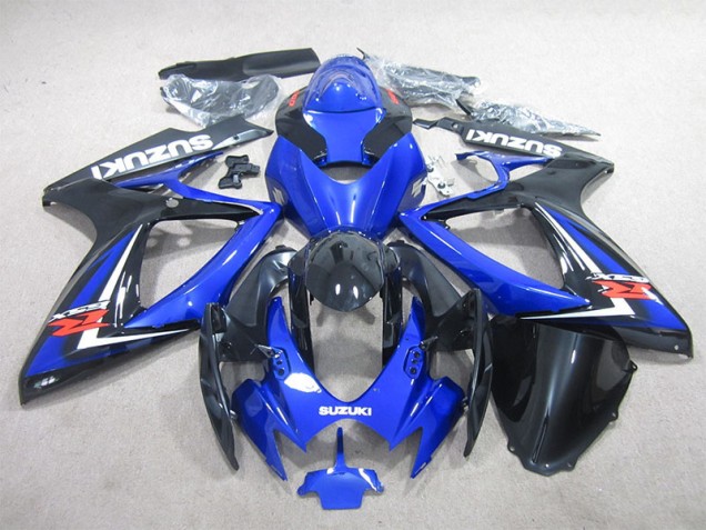 Azul Negro Carenado Moto Suzuki GSXR 600 K6 06-07 Azul Negro Carenado Moto Suzuki GSXR 600 K6 06-07
