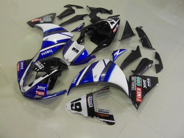 Azul Negro Carenado Moto Yamaha R1 12-14