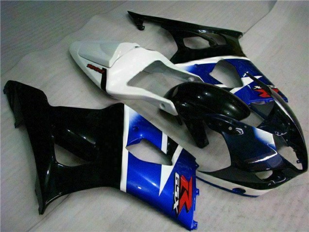 Azul Negro Kit Completo Carenado Moto Suzuki GSXR 1000 K3 03-04