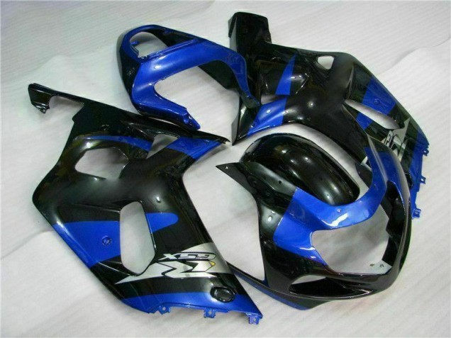 Azul Negro Kits Completo Carenado Moto ABS Suzuki GSXR 600 / 750 K1 K2 K3 01-03
