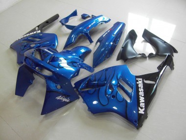 Azul Negro Llama Carenado Moto Kawasaki ZX9R 94-97