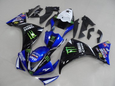 Azul Negro Monster Kit ABS Carenado Motocicleta Yamaha R1 12-14