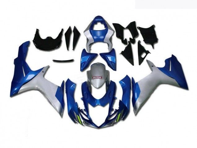 Azul Plata Carenado Moto Suzuki GSXR 600 / 750 K11 11-21 Azul Plata Carenado Moto Suzuki GSXR 600 / 750 K11 11-21