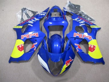 Azul Red Bull Carenado Moto Suzuki GSXR 1000 K3 03-04