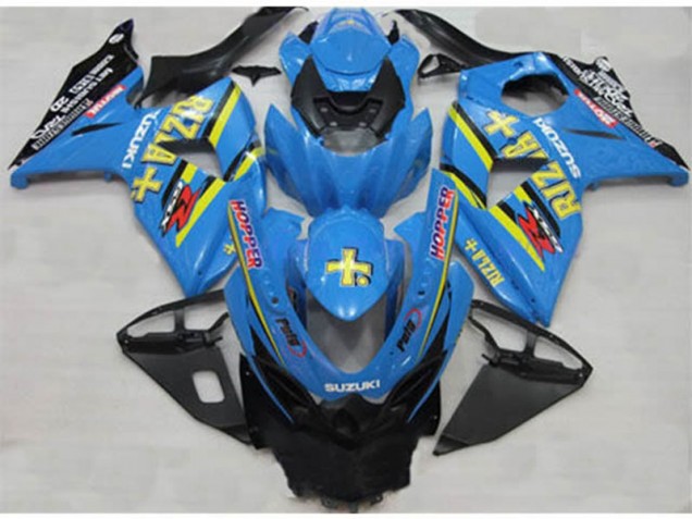 Azul Rizla Hopper Carenado Moto Suzuki GSXR 1000 K9 09-16