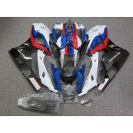 Azul Rojo Blanco Negro Carenado Moto BMW S1000RR 15-18