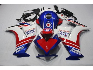 Azul Rojo Royal Air Force Reserves Carenado Moto Honda CBR 1000 RR 12-16