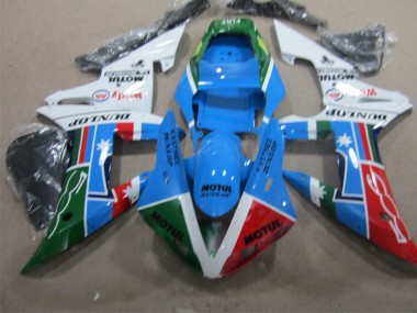Azul Rojo Verde Motul Plástica Moto Honda CBR 1000 RR 04-05